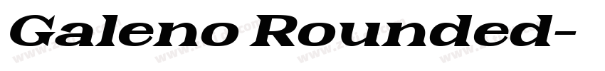 Galeno Rounded字体转换